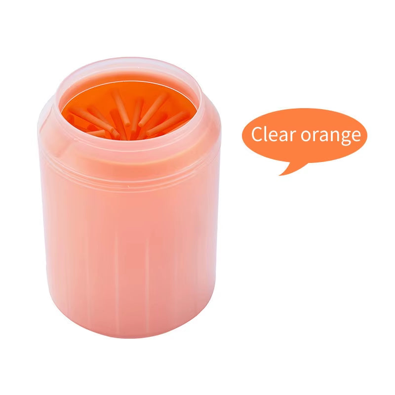 Dog Paw Cleaner Cup Soft Silicone Combs Portable Outdoor Pet Foot Washer Paw Clean Brush Quickly Wash Foot Cleaning Bucket