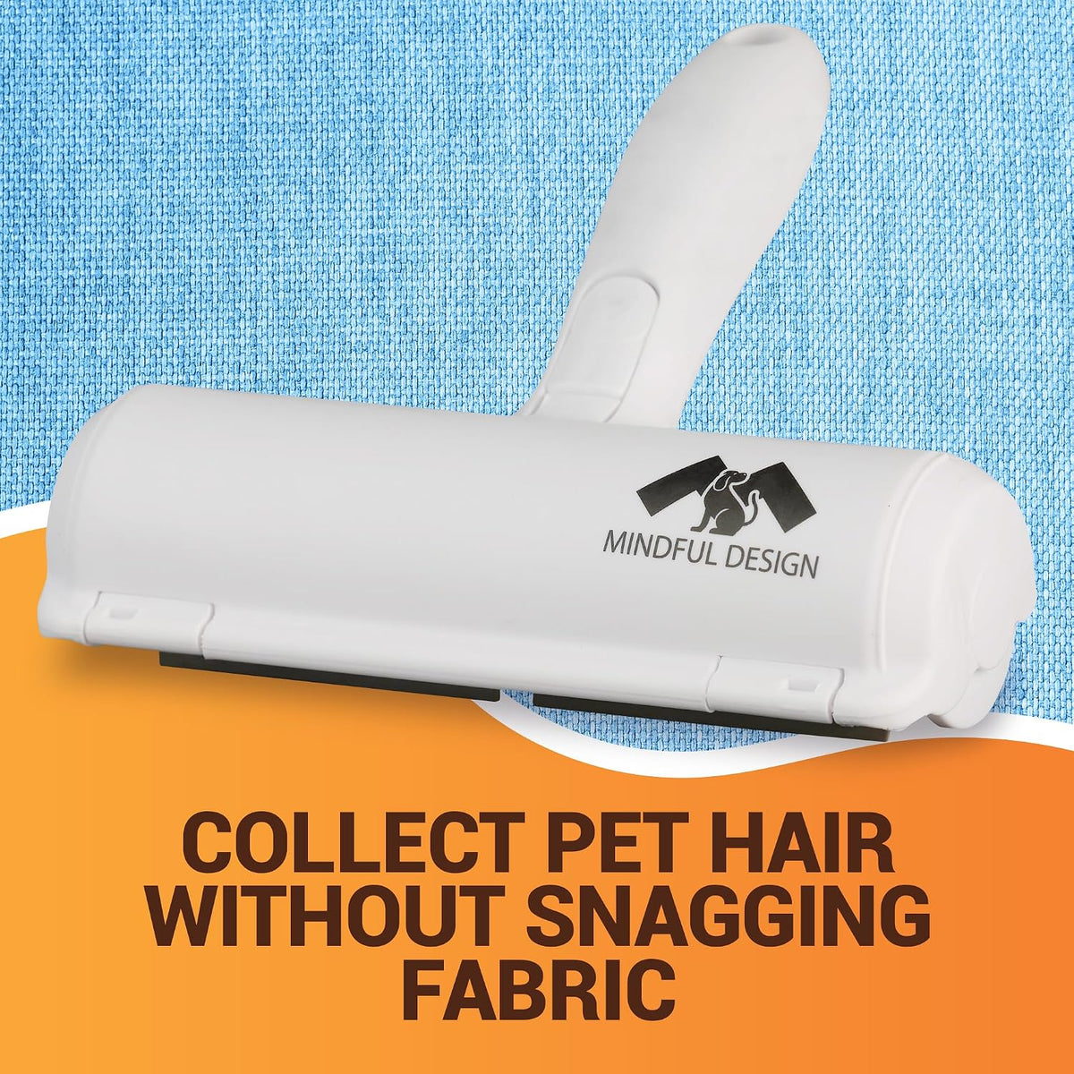 Roller Pet Hair Remover and Reusable Lint Roller - Cat and Dog Hair Remover for Furniture, Couch, Carpet, Clothing and Bedding - Portable, Multi-Surface Fur Removal Tool