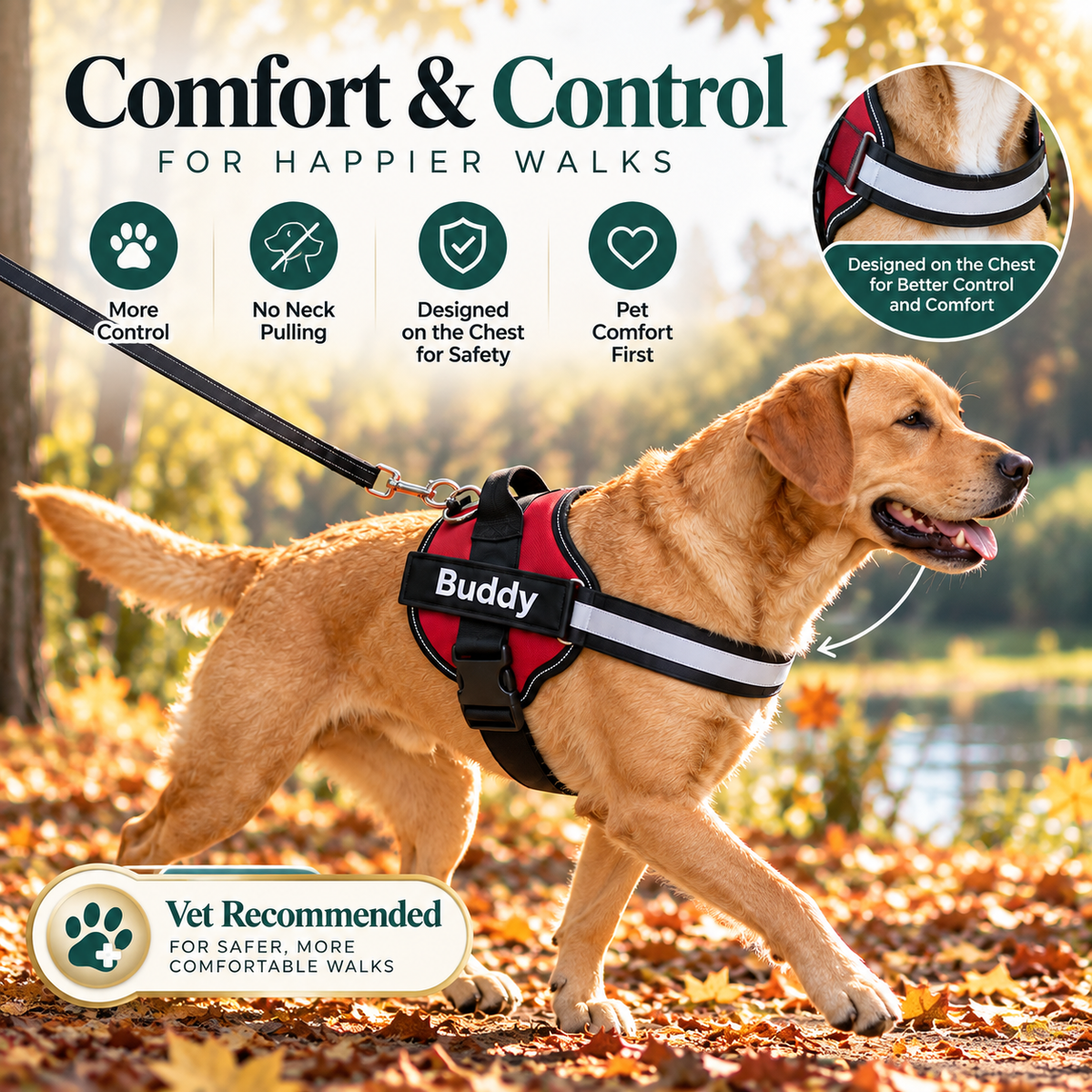 No Pull Dog Harness